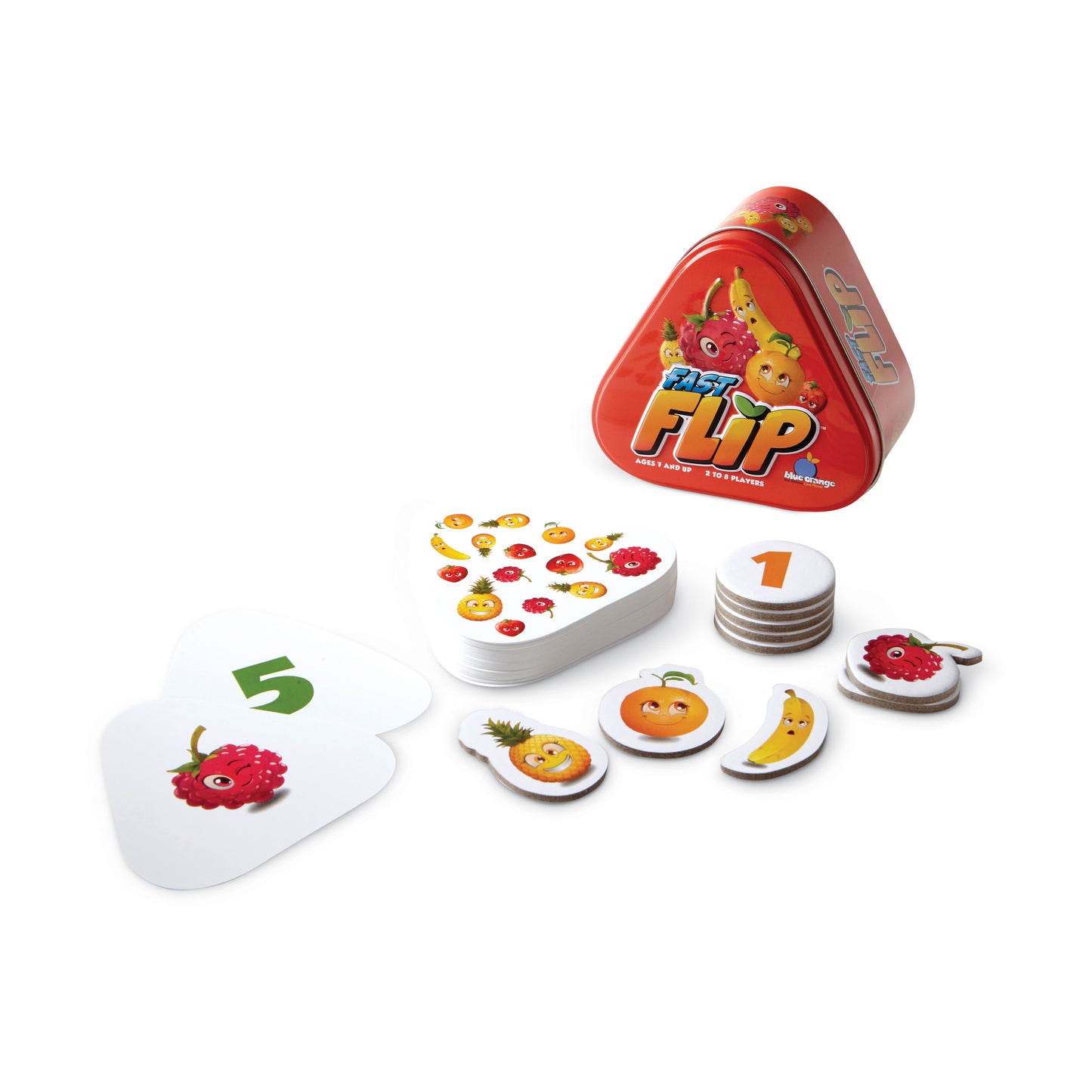 Fast Flip Fruit Frenzy Card Game by Blue Orange