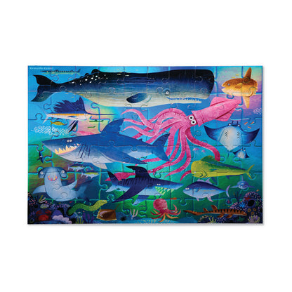 Crocodile Creek Shimmering Sharks Holographic Jigsaw Puzzle - 50 pc