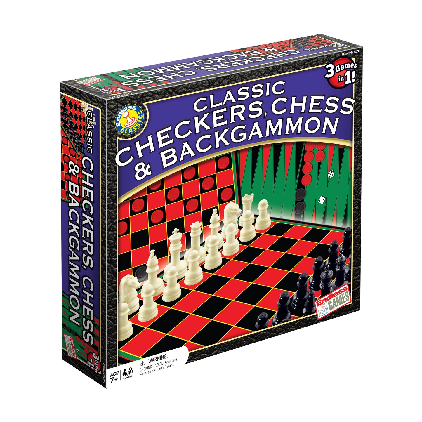 Endless Games Trio: Classic Checkers, Chess & Backgammon Board Game