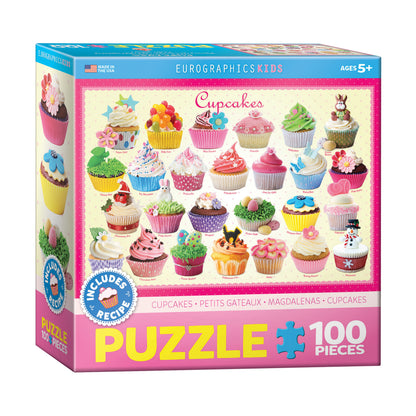 Sweet Delight Cupcakes Puzzle Playset - 100 Pieces