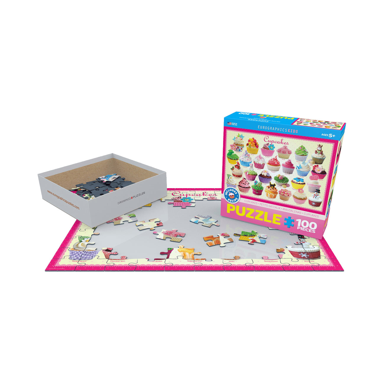 Sweet Delight Cupcakes Puzzle Playset - 100 Pieces