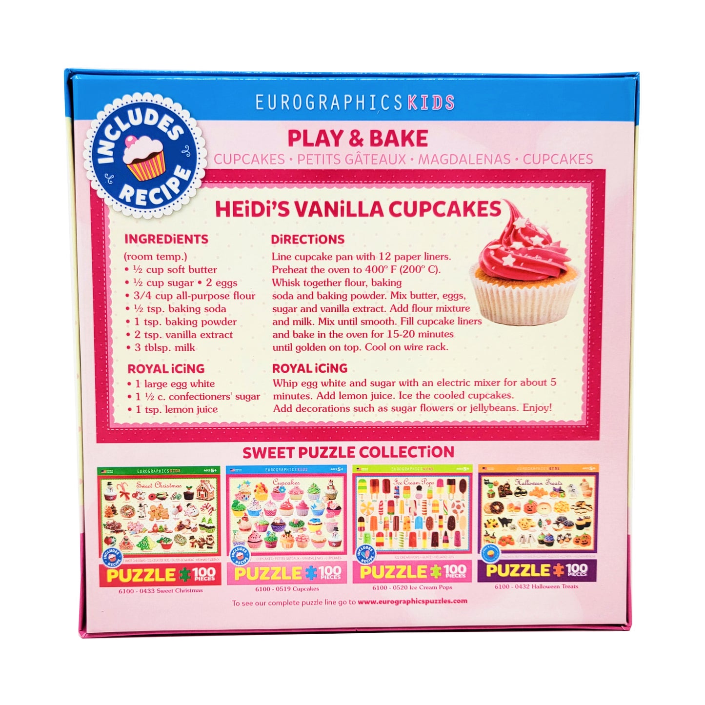 Sweet Delight Cupcakes Puzzle Playset - 100 Pieces