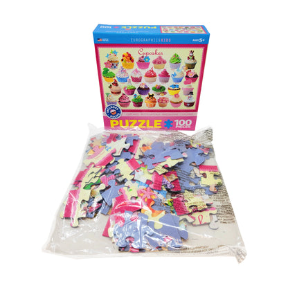 Sweet Delight Cupcakes Puzzle Playset - 100 Pieces