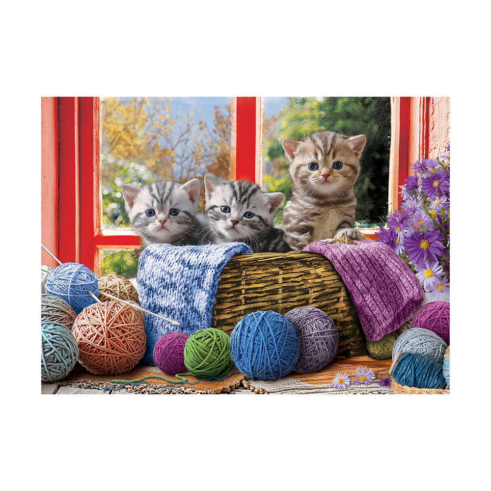 Knittin' Kittens Yarn Adventure Jigsaw Puzzle - 500 pc