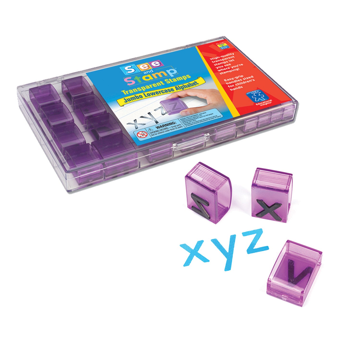 See and Stamp - Jumbo Transparent Lowercase Alphabet Stamps