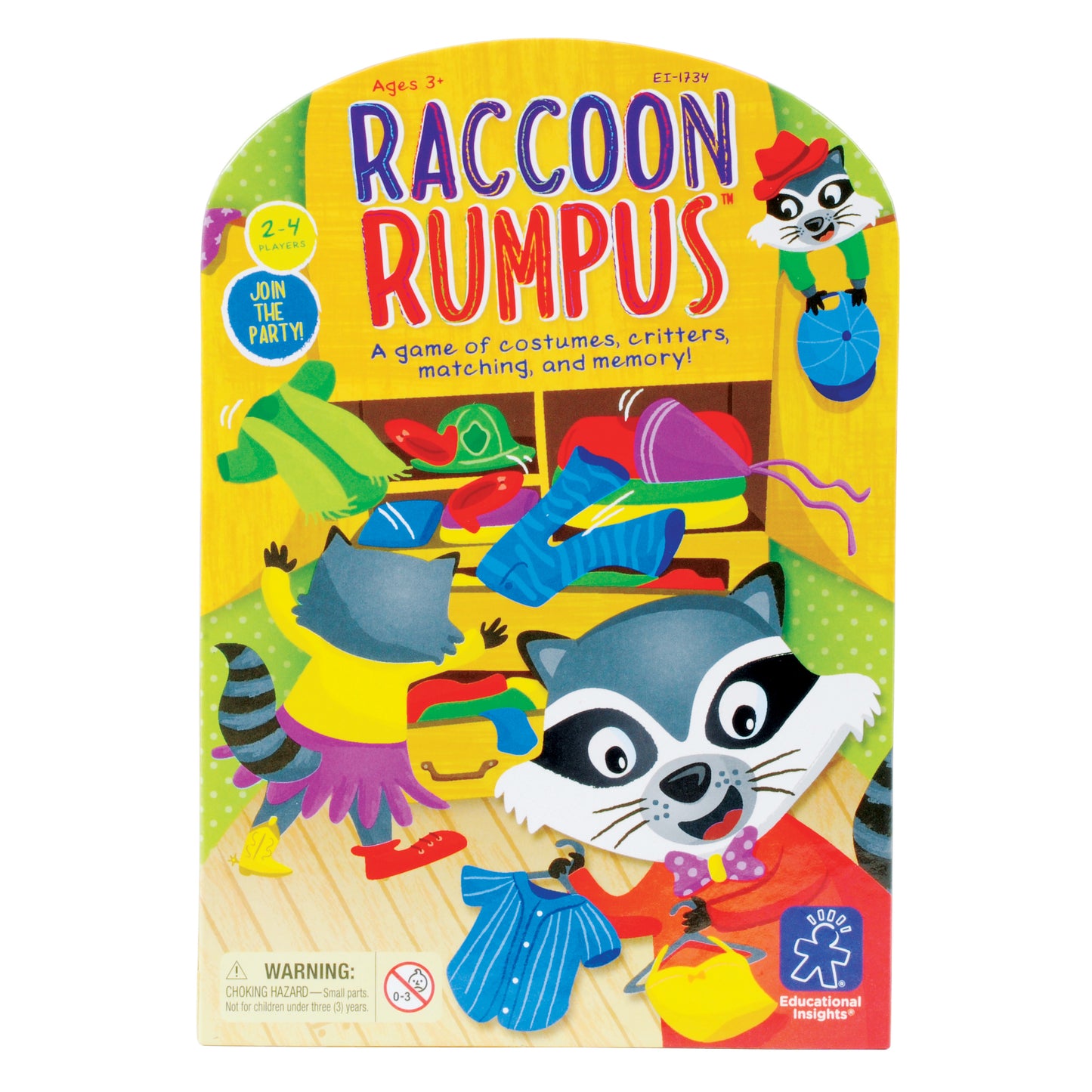 Raccoon Rumpus Preschool Matching and Memory Card Game