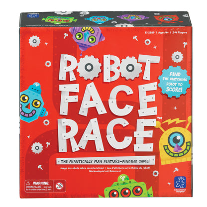 Robot Face Race Game: Color Matching Family Board Game