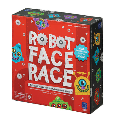 Robot Face Race Game: Color Matching Family Board Game