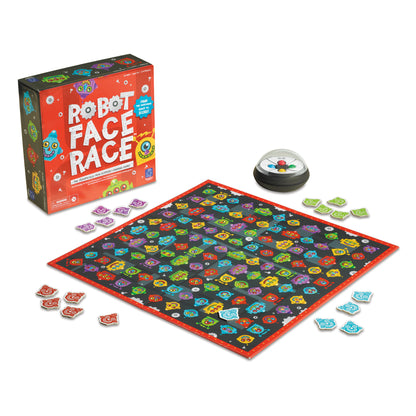 Robot Face Race Game: Color Matching Family Board Game