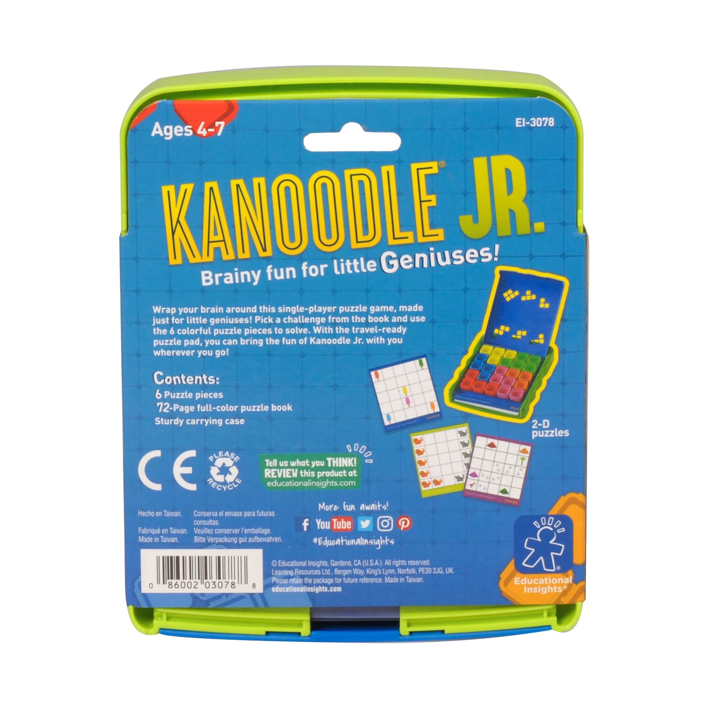 Kanoodle Jr. Spatial Reasoning Puzzle Game for Kids