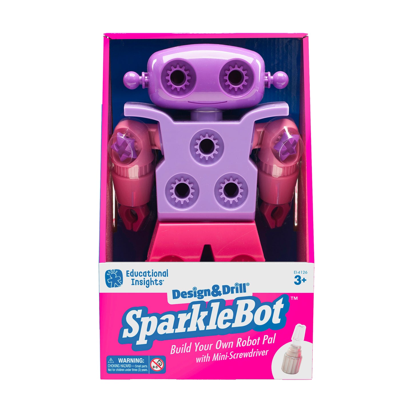 Design & Drill SparkleBot - Creative Robot Construction Kit