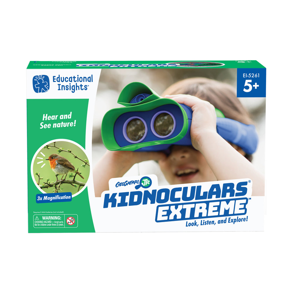 Educational Insights GeoSafari Jr. Kidnoculars Extreme, 3x Magnification