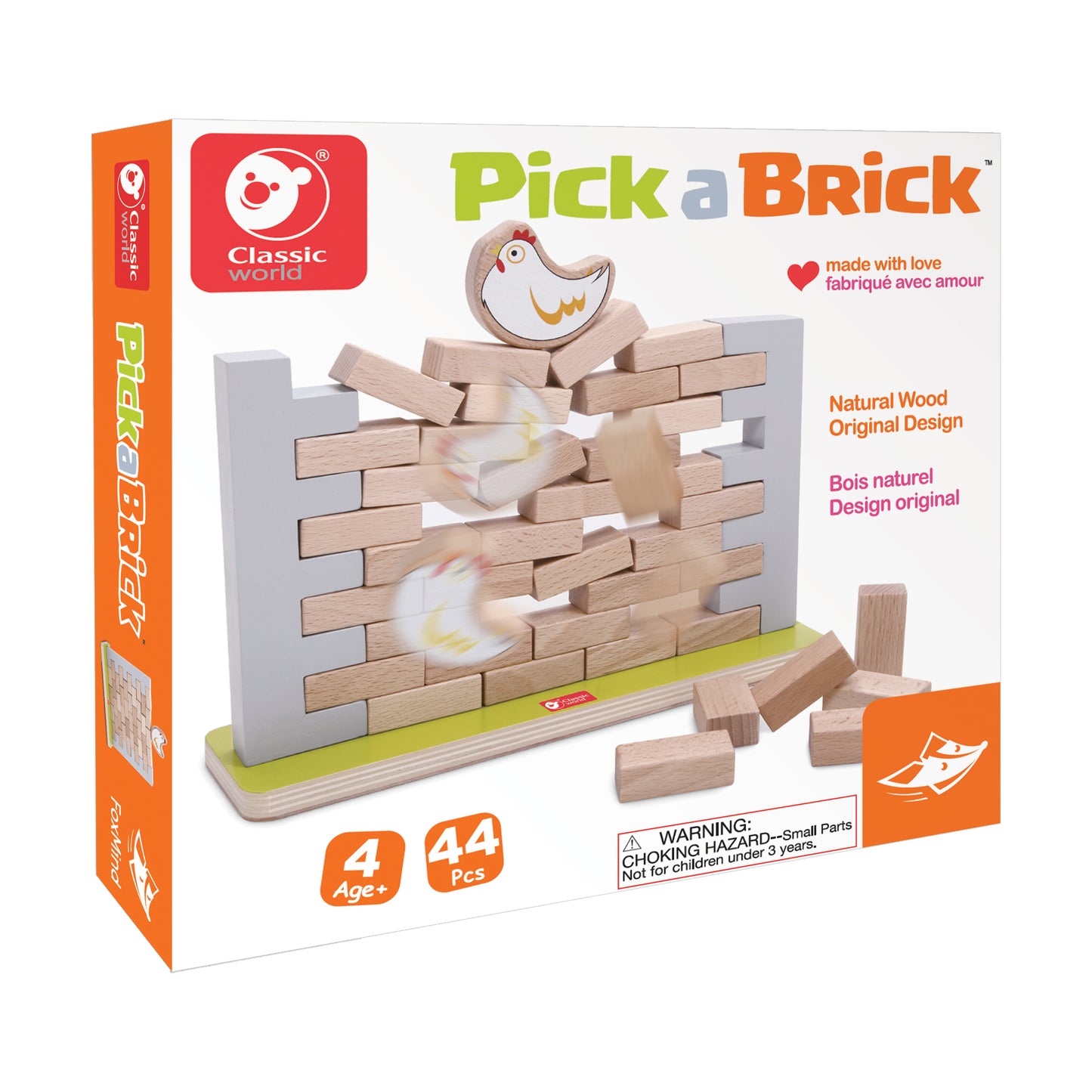 Pick a Brick - Hen's Nest Wall Tumble Strategy Game