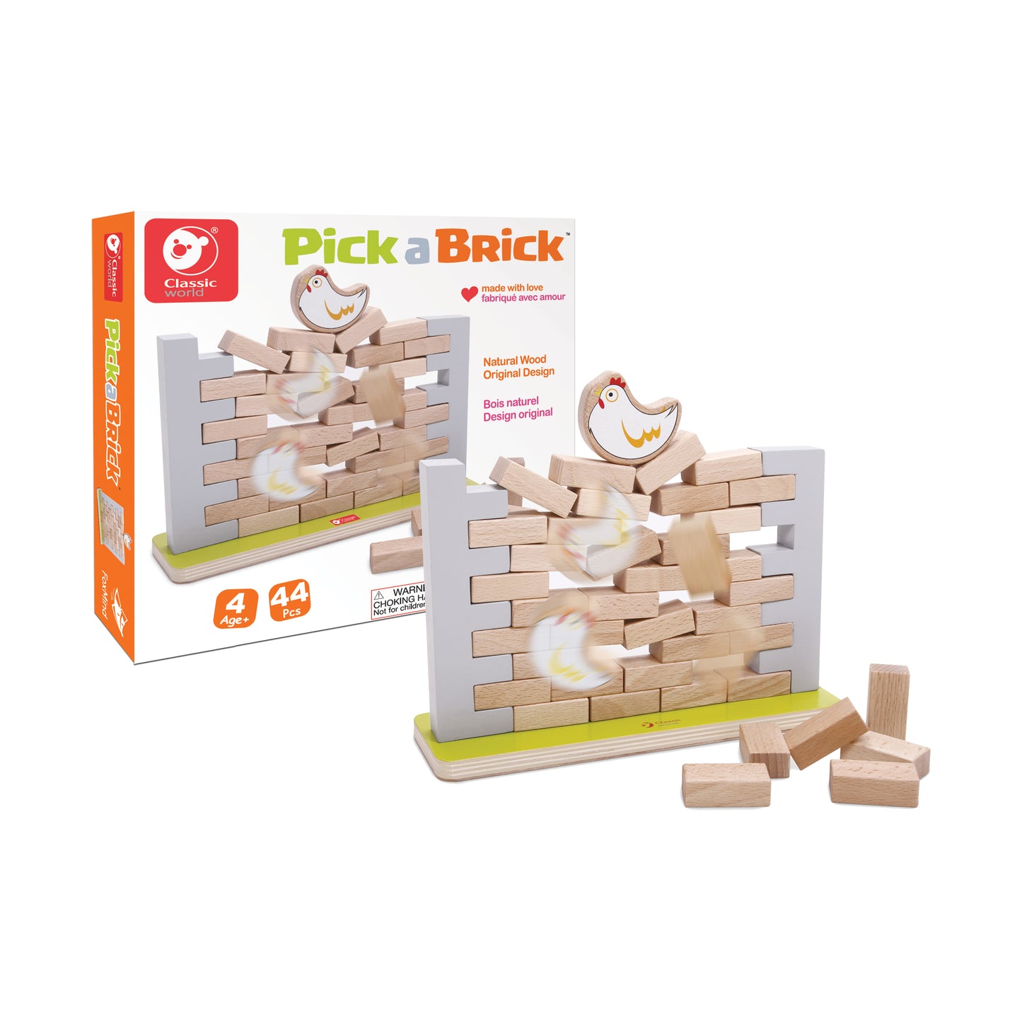 Pick a Brick - Hen's Nest Wall Tumble Strategy Game