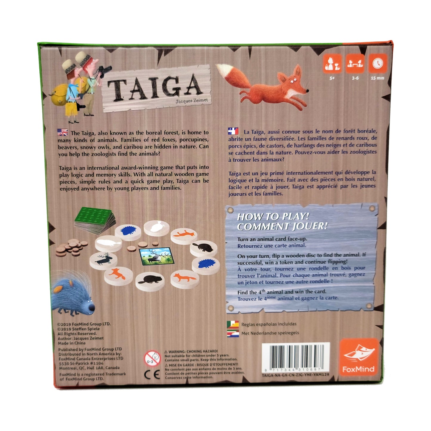 Taiga Wilderness Memory Game - Discover Hidden Animals