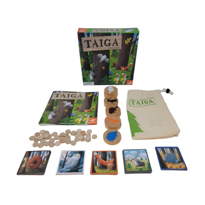 Taiga Wilderness Memory Game - Discover Hidden Animals