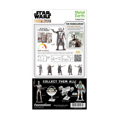 Metal Earth ICONX Premium 3D Model Kit - Star Wars The Mandalorian 7.4 inch