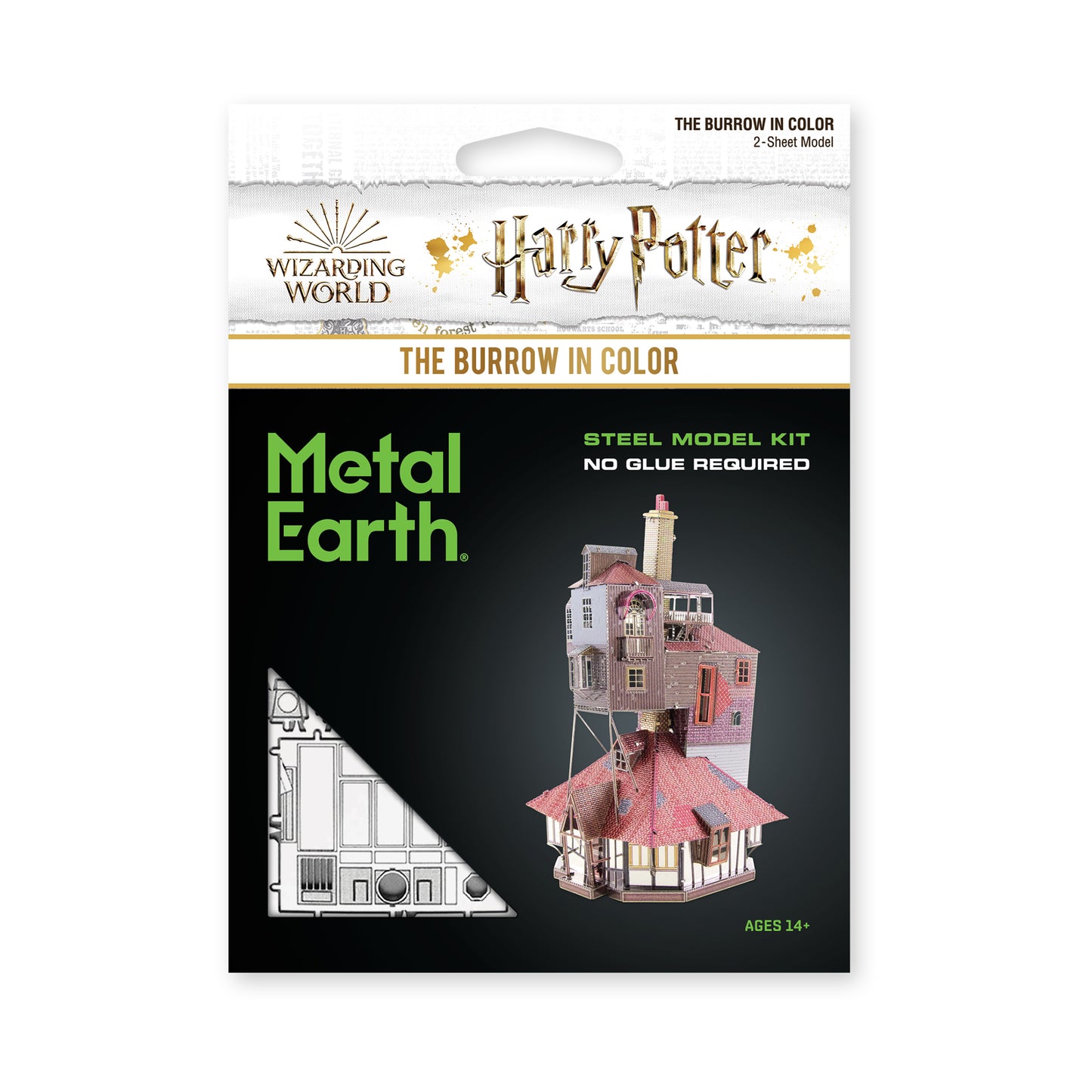 Metal Earth 3D Metal Model Kit - Harry Potter The Burrow in Color