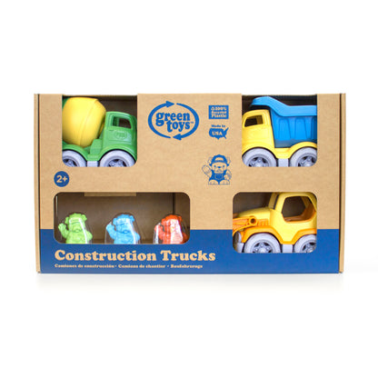 Green Toys Eco-Friendly 3-Piece Construction Truck Set with Play Dogs