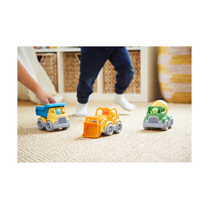 Green Toys Eco-Friendly 3-Piece Construction Truck Set with Play Dogs