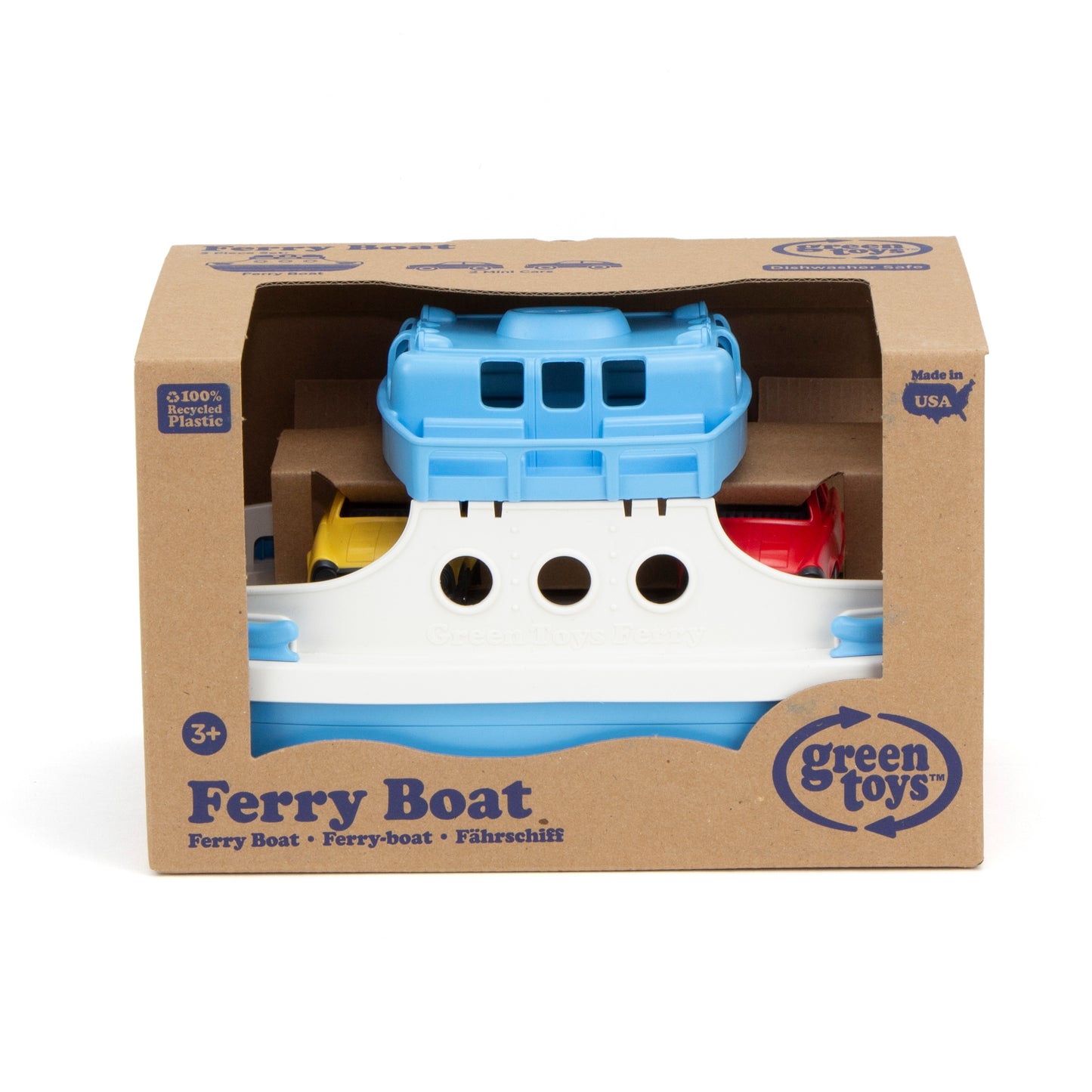 Green Toys Eco-Friendly Ferry Boat with Mini Cars Playset