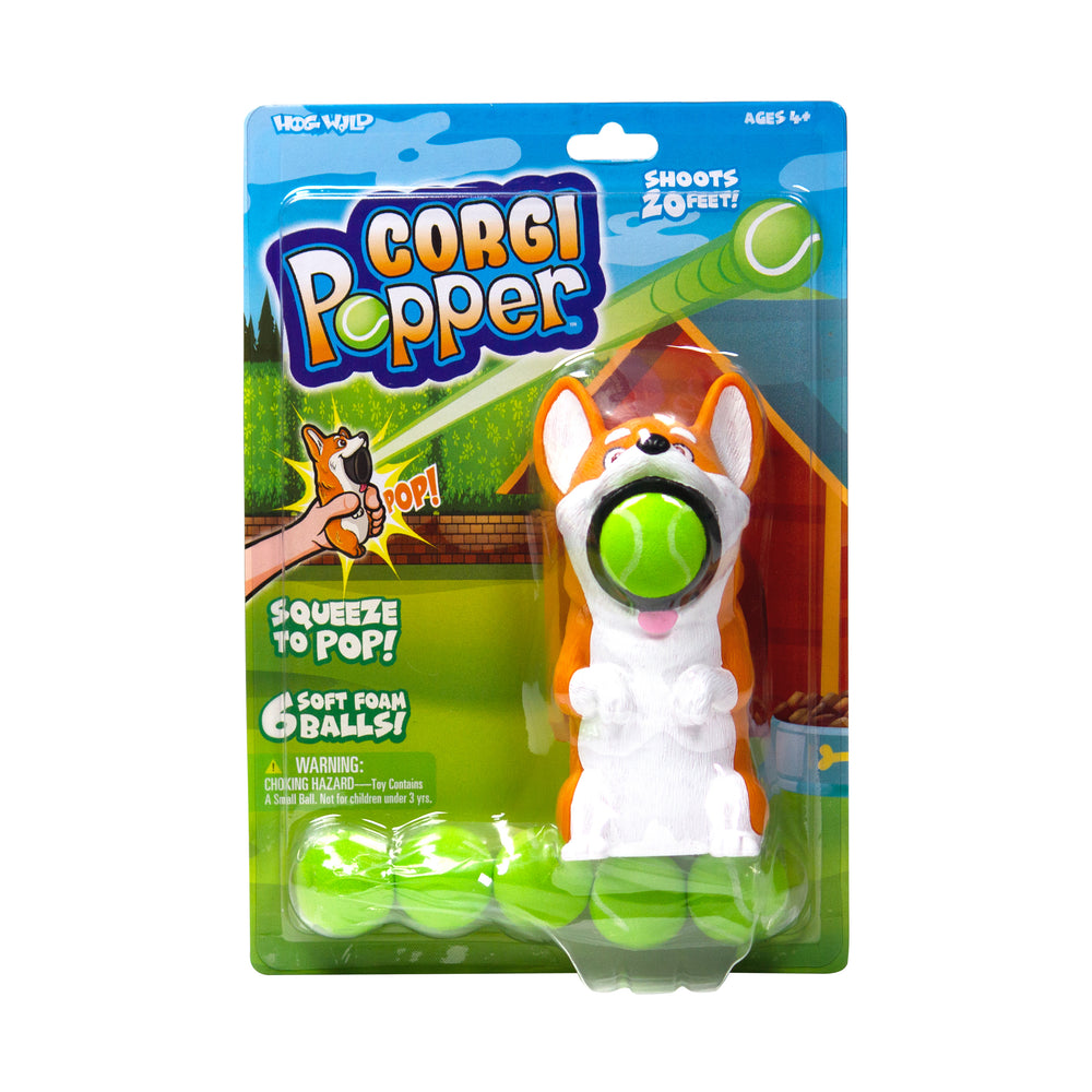 Corgi Popper Foam Ball Launcher Toy