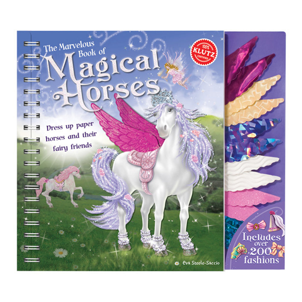 The Marvelous Book of Magical Horses Art and Craft Kit with 6 Paper Ponies