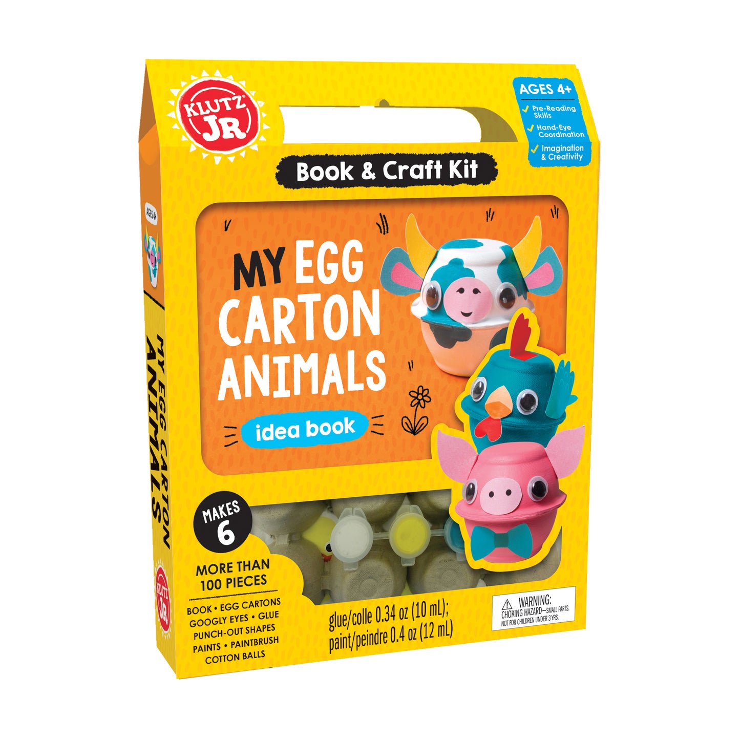 Klutz Jr. Egg Carton Animals Craft Kit for Kids