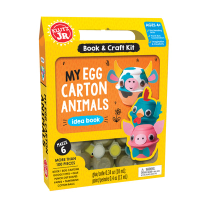 Klutz Jr. Egg Carton Animals Craft Kit for Kids