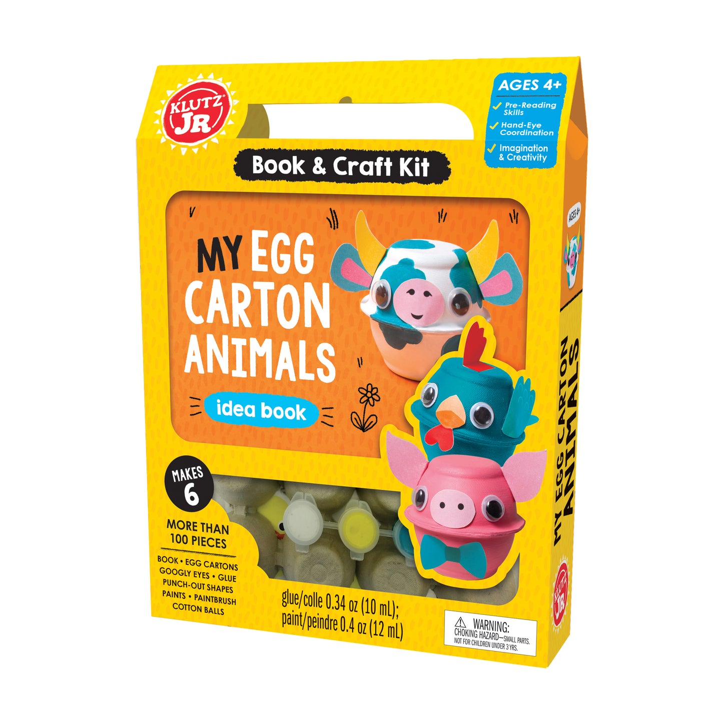 Klutz Jr. Egg Carton Animals Craft Kit for Kids