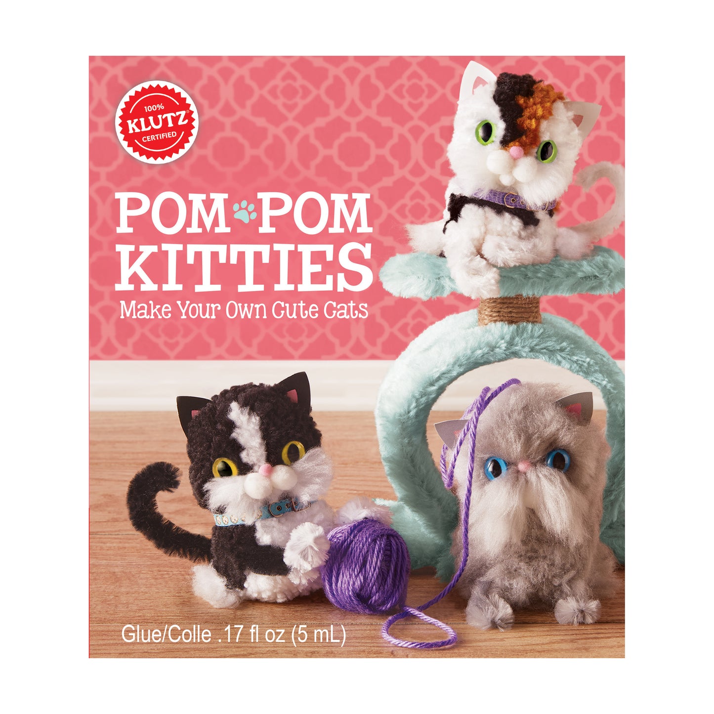 Klutz Craft Pom-Pom Kitties Cat Creation Kit