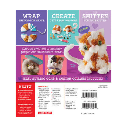 Klutz Craft Pom-Pom Kitties Cat Creation Kit