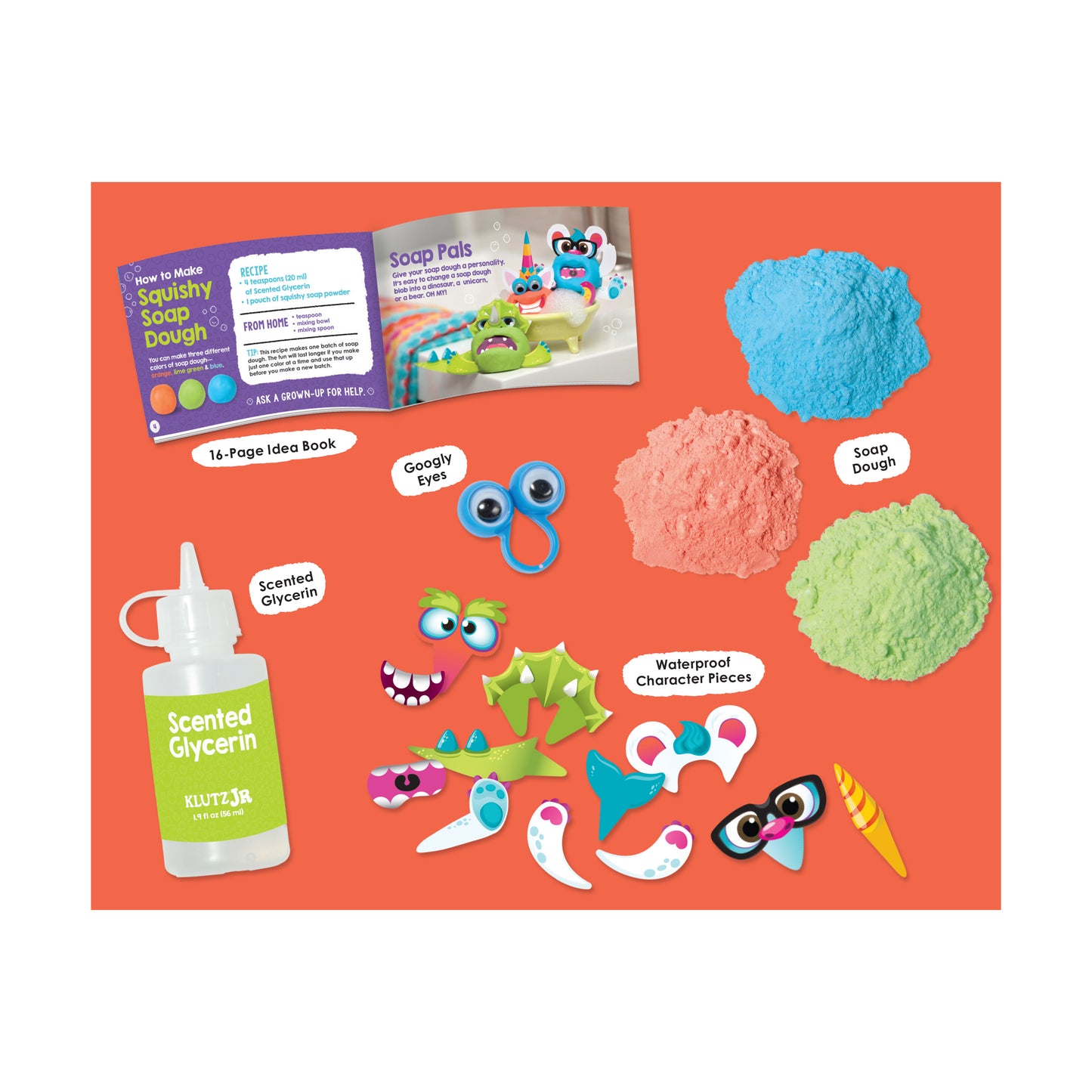 Klutz Jr. My Squishy Soap Dough Creative Bath-Time Kit