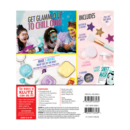 DIY Glitter Face Mask Creation Kit - Sparkle and Soothe