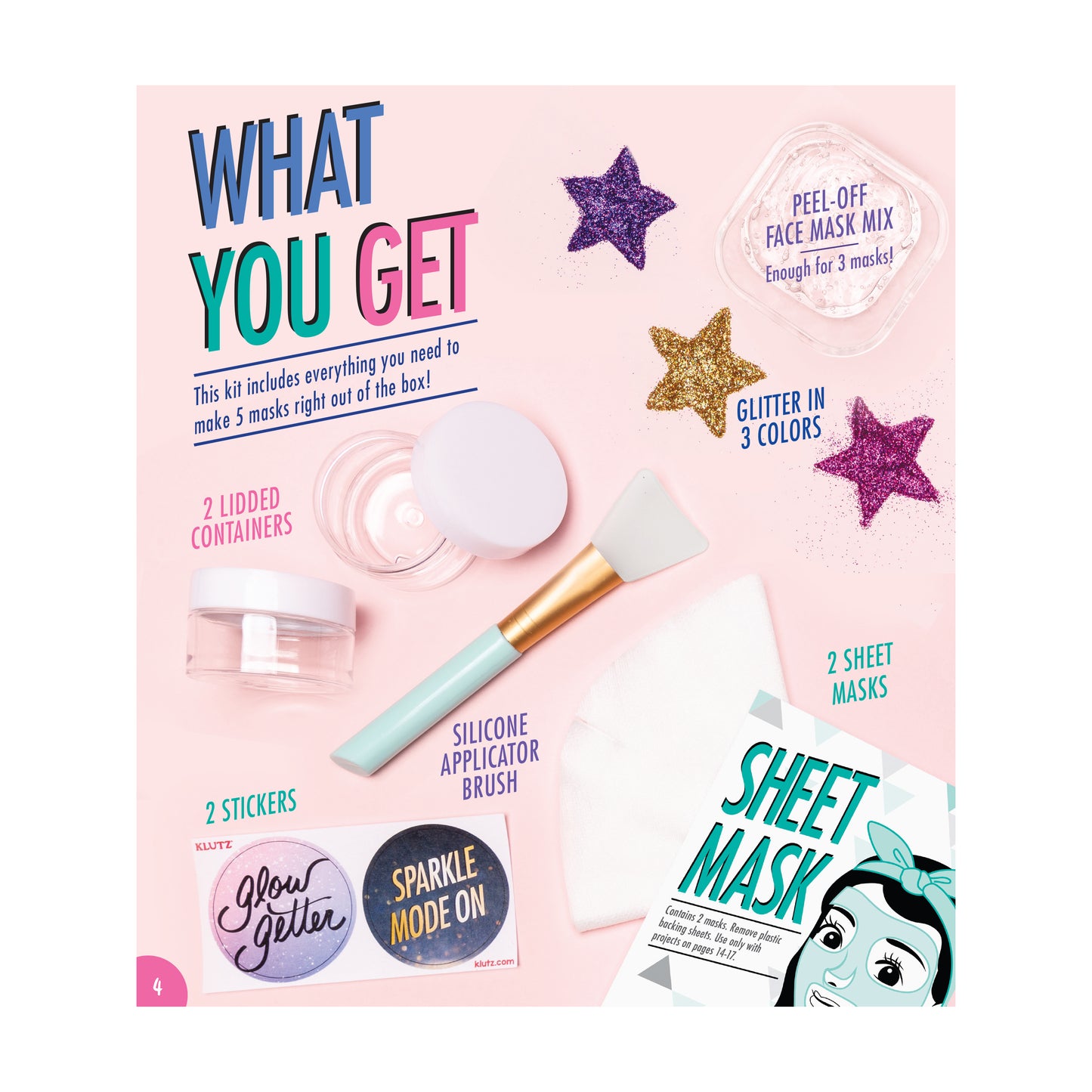 DIY Glitter Face Mask Creation Kit - Sparkle and Soothe