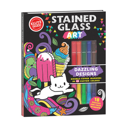 Klutz Stained Glass Art Craft Kit - Dual Design Paper