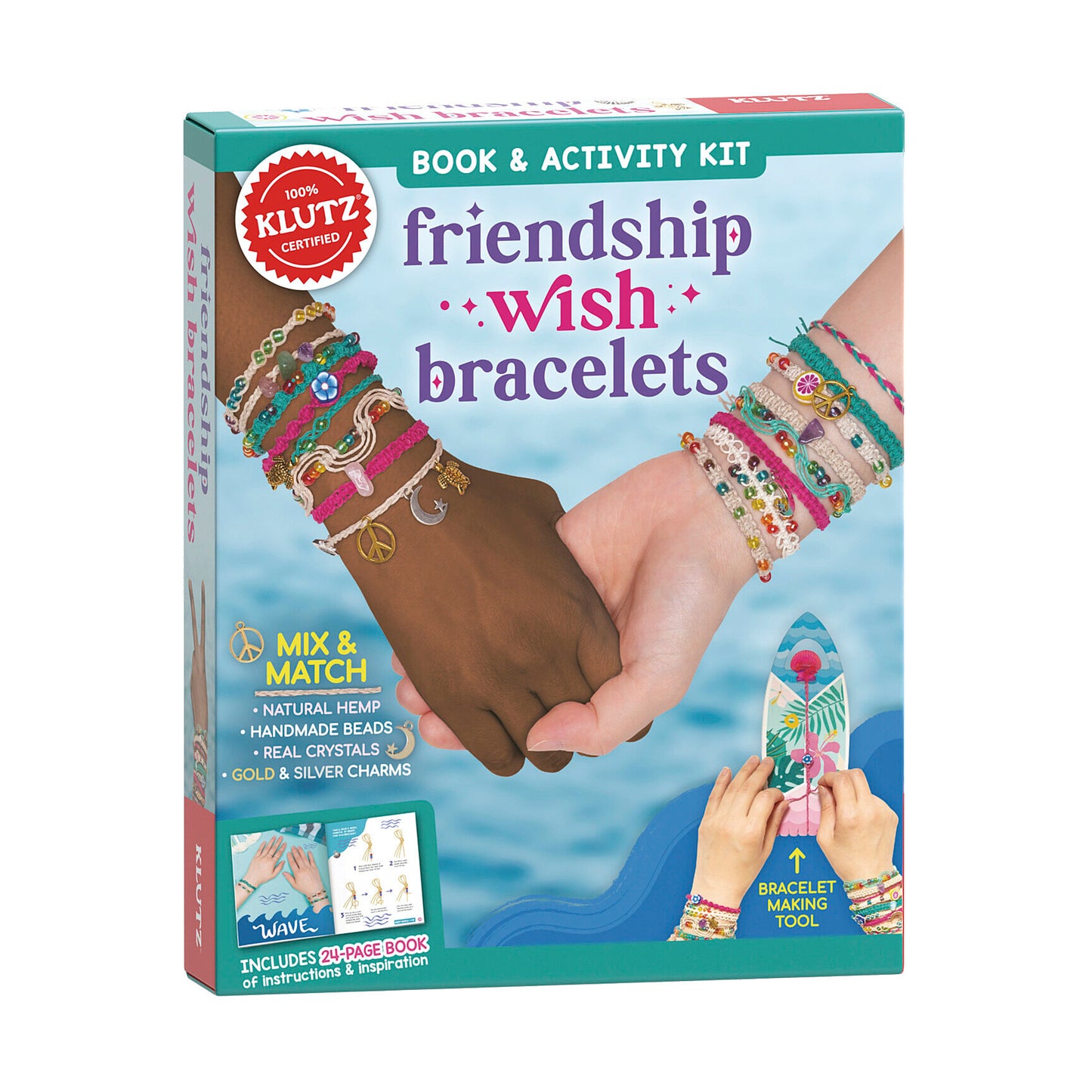 Klutz Beach-Chic Friendship Wish Bracelet Crafting Kit