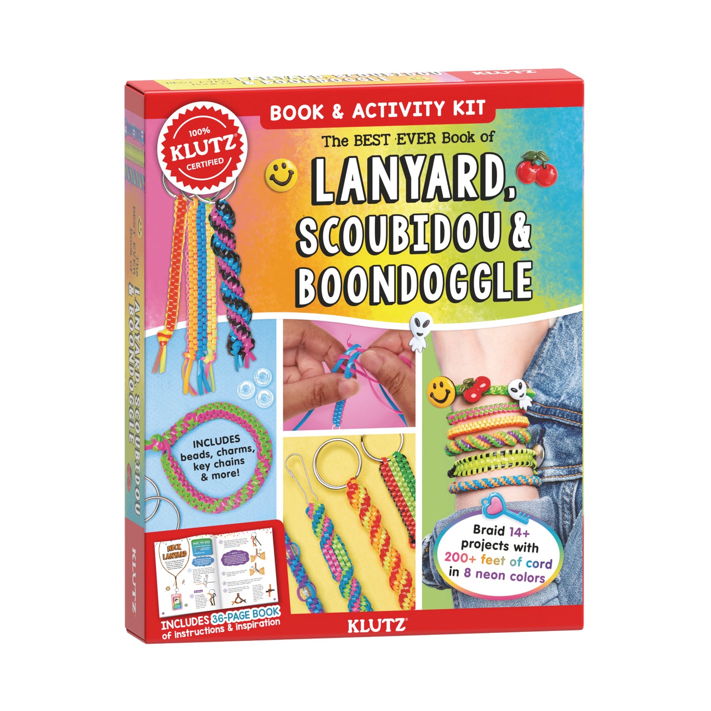 Klutz Best Ever Lanyard, Scoubidou & Boondoggle Craft Book