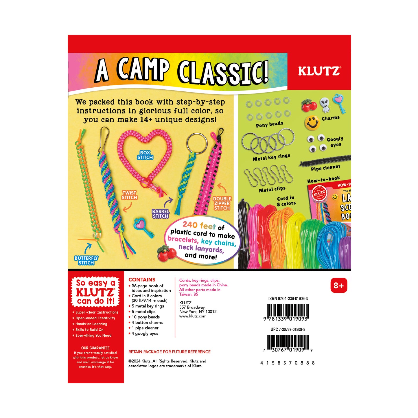 Klutz Best Ever Lanyard, Scoubidou & Boondoggle Craft Book