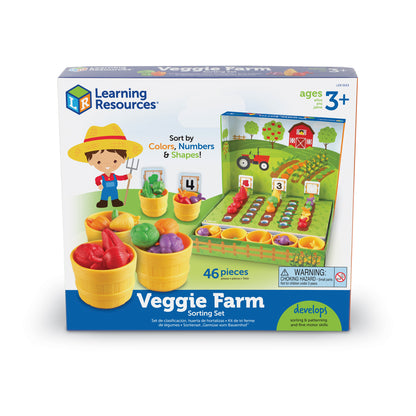 Veggie Farm Sorting Set - Color and Count Your Garden Adventure