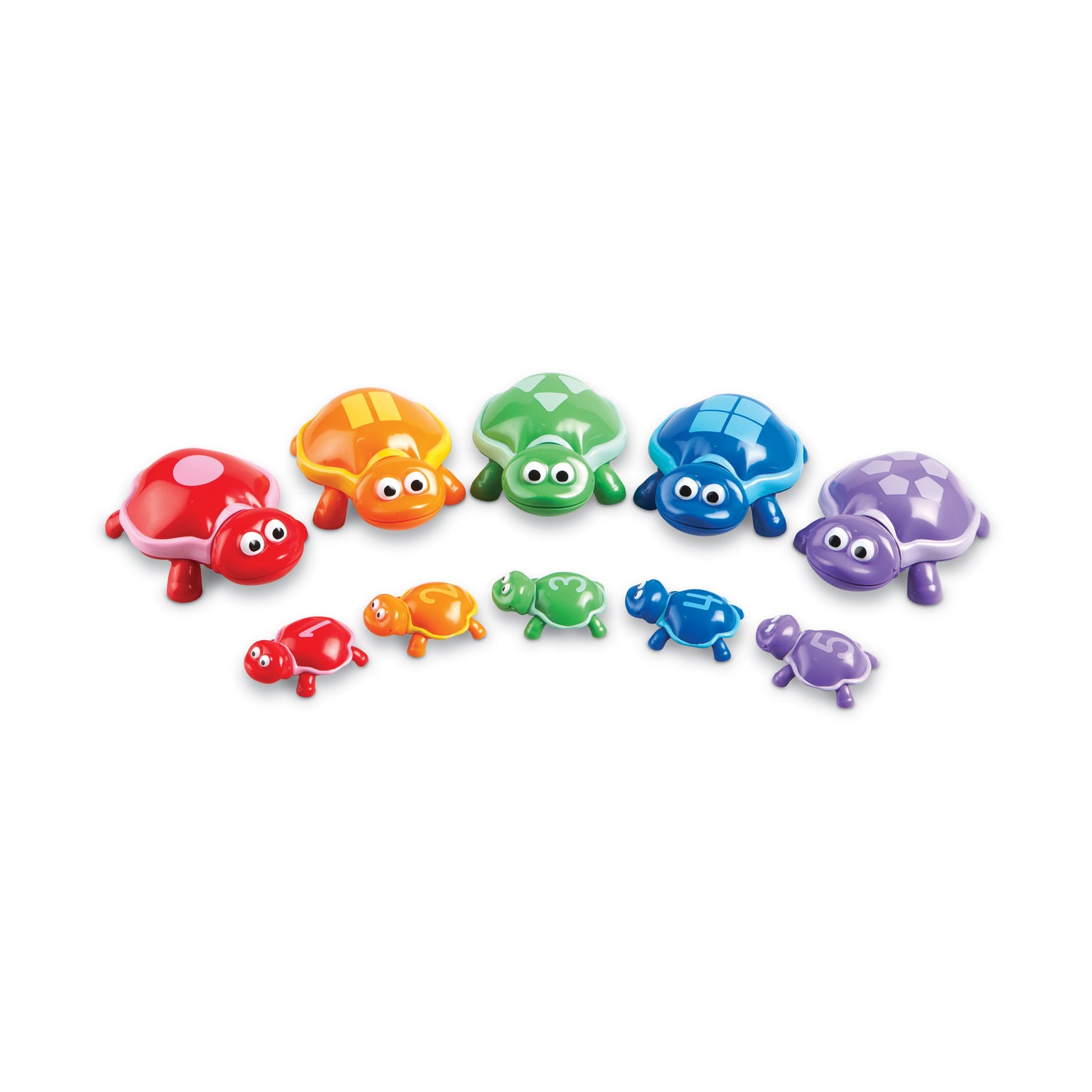 Learning Essentials Snap-n-Learn Number Turtles - Colorful Counting and Matching Game