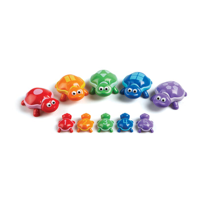 Learning Essentials Snap-n-Learn Number Turtles - Colorful Counting and Matching Game