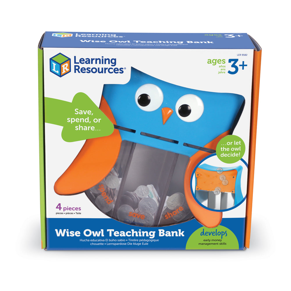 Wise Owl Teaching Bank - Interactive Money Management Toy