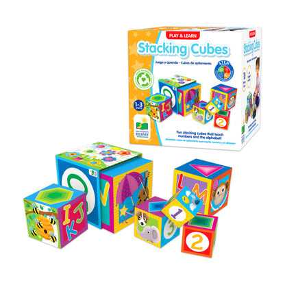 Play & Learn - Colorful Stacking Cubes for Early Learning