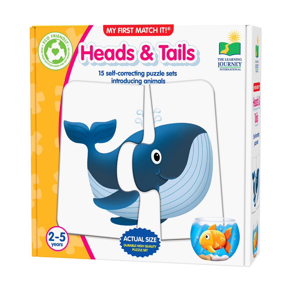 My First Match It! - Heads & Tails - Animal Puzzle Game