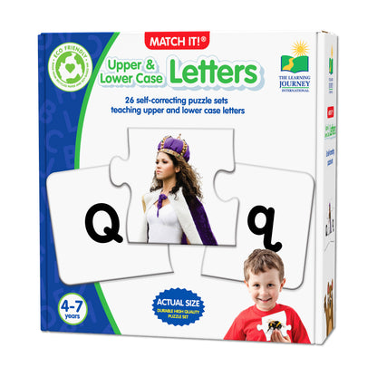 Match It! Learning Puzzle - Upper & Lower Case Alphabet Cards