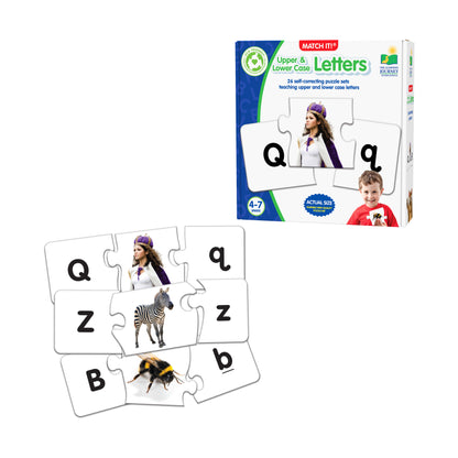 Match It! Learning Puzzle - Upper & Lower Case Alphabet Cards