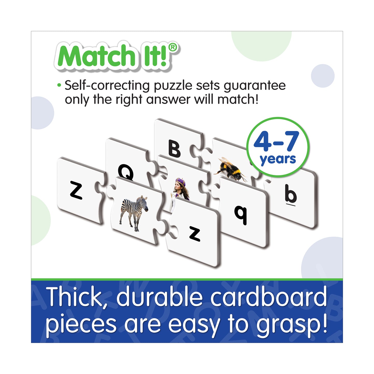 Match It! Learning Puzzle - Upper & Lower Case Alphabet Cards