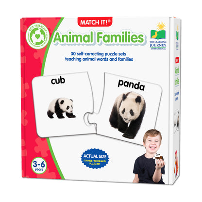 The Learning Journey Match It! - Animal Families - Educational Puzzle Game