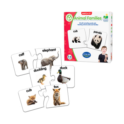 The Learning Journey Match It! - Animal Families - Educational Puzzle Game